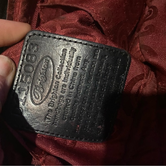 BRIGHTON BLACK WOVEN HANDBAG WITH TASSEL - Picture 15 of 16